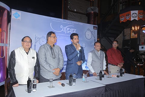 Team Abhijaan at the trailer launch of the film that remembers the legendary actor Soumitra Chatterjee
