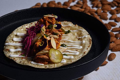 Chicken Almond Pulka Taco