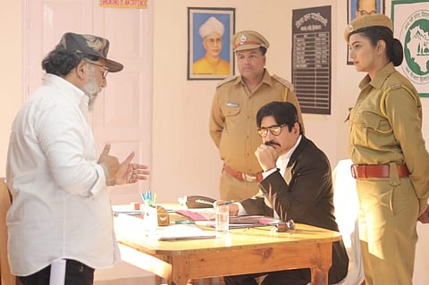 A still from the movie Van Rakshak