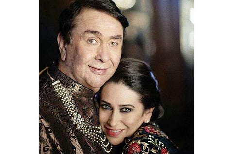 Actor-filmmaker Randhir Kapoor with his elder daughter Karishma. (Photo courtesy: Avinash Gowariker)