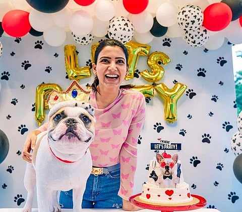 Samantha and Hash pose together (Source: Samantha's Instagram)