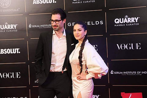 Daniel Weber and Sunny Leone. File picture