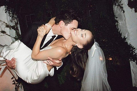 Ariana Grande’s wedding to Dalton Gomez is straight out of a fairytale! Check out the pics here