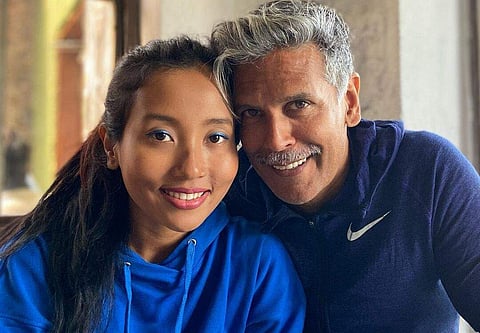 Milind Soman's wife Ankita Konwar responds to the question of age gap between them