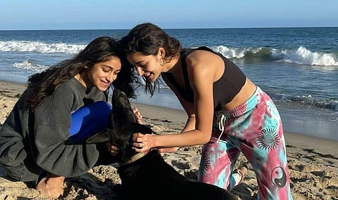 Ananya's day out with her furry pet is winning hearts