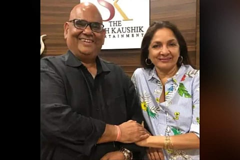 Satish Kaushik with Neena Gupta