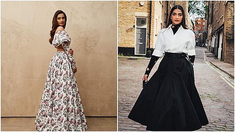 Sonam Kapoor's London wardrobe has the biggest skirts of the season