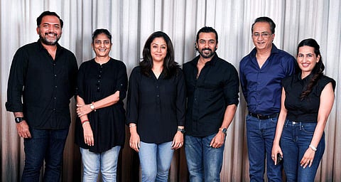 Suriya, Jyothika, Sudha, Vikram and others from the production houses