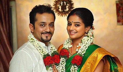 Mustafa and Priyamani after their wedding. Source: Internet