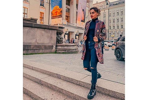 Taapsee Pannu in the Achija Jacket