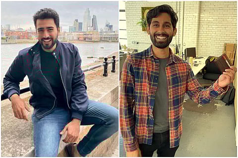 Ghazi Taimoor (left) took up a mission to restore Rahul's (right) wallet to him in London