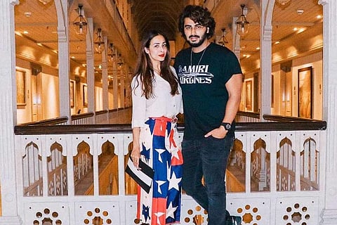Arjun Kapoor with his girlfriend Malaika Arora at the Taj Mahal Hotel in Mumbai