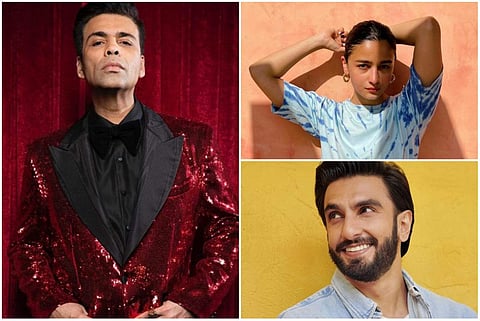 Karan Johar on Tuesday took to social media to inform his fans about his upcoming film, Rocky Aur Rani Ki Prem Kahani starring Ranveer Singh and Alia Bhatt. 