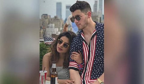 Priyanka Chopra Jonas with her husband Nick Jonas