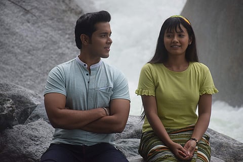 Surabhi with her co-star in Nima Denzongpa