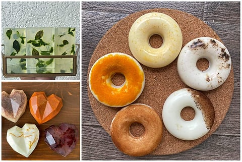 Lather up with doughnuts and hearts!