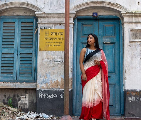 Eco-conscious label Spriha is all about sustainable saris that reduce the carbon footprint