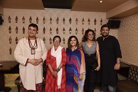 The cast of The Sorrow of Love poses for a memorable frame at the special screening