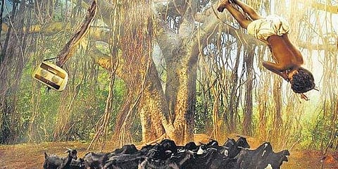 A still from 'Aakashavaani'