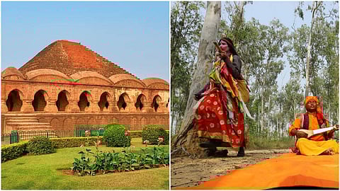 Left: Bishnupur; Right: Shantiniketan