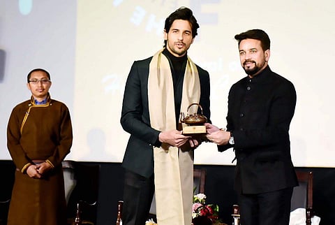 Sidharth Malhotra felicitated at Ladakh Film festival