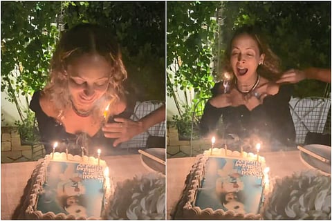Nicole Richie's hair caught fire on her birthday