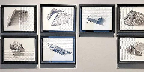 Artworks displayed at the exhibition