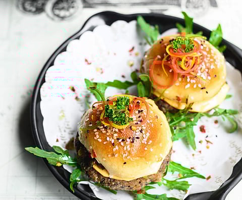 Philly Chicken Slider at Caffeine n Carburators