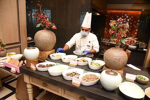 Salad section at Vintage Asia