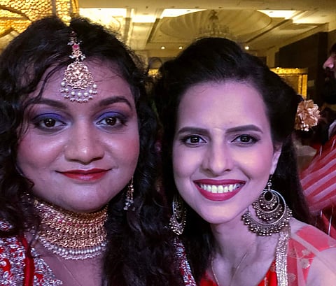 Angela & Paloma at the wedding