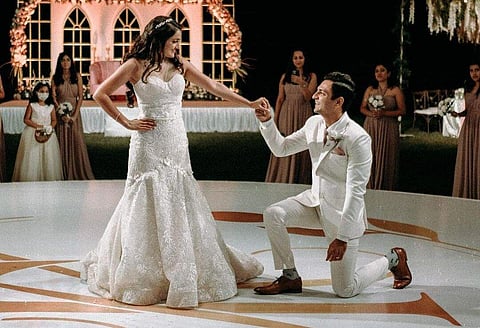 Kenny Sebastian with his newly-wed wife Tracy Alison