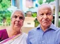 Sarasamma K Nair and husband Kesavan Nair