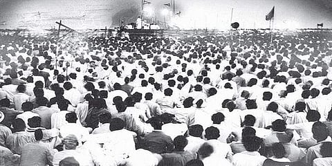 Marina has been a popular venue for many speeches.