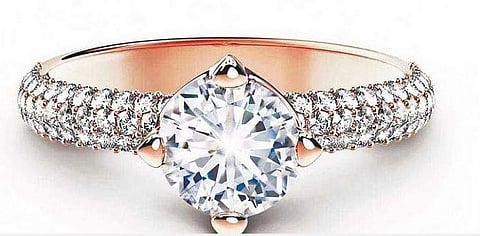 Solitaire diamond ring