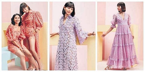 With hues taken from colours of the Italian riviera, it’s a light, easy, breezy collection of jackets and pants, maxi dresses, skirts and tops