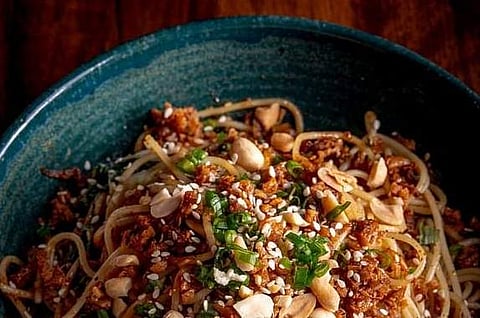 Vegan Dan Dan Noodles at Toast and Tonic