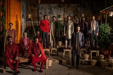 Models in Tasva at the Brijarama Palace