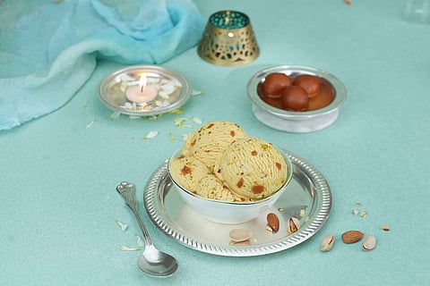 Gulab jamun ice cream