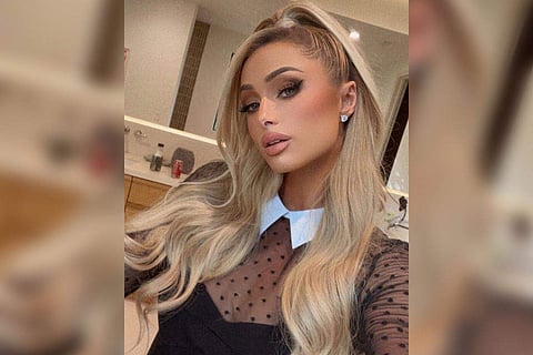 Paris landed in the city on Wednesday evening