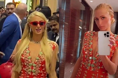 Paris landed in Mumbai on Wednesday night