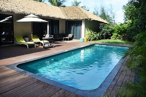 View of the villa from the pool side | Pic: Ashwin Prasath