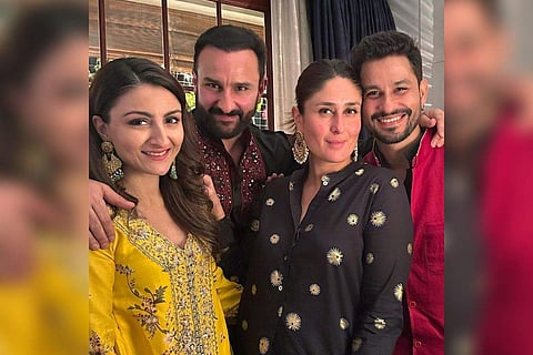 Soha shared some pictures from the dinner on her official Instagram handle