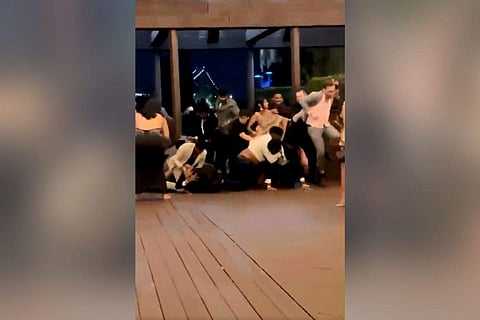 Screengrab from the video that was shared on social media