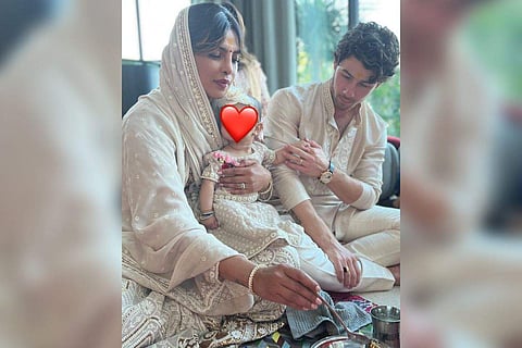 The couple still hasn’t revealed the face of their daughter to the public