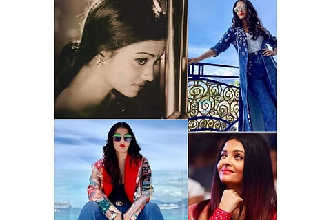 Aishwarya looks beautiful in all outfits, be it ethnic or western wear