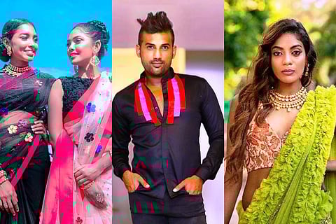 Silhouettes from ‘Frills of Fantasy’ by Stephin Lalan (pictured centre)