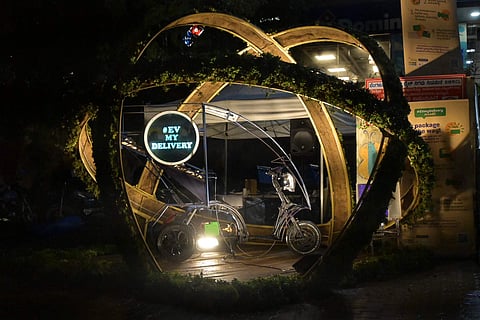#EVmyDelivery - a public art installation by Bengaluru Moving