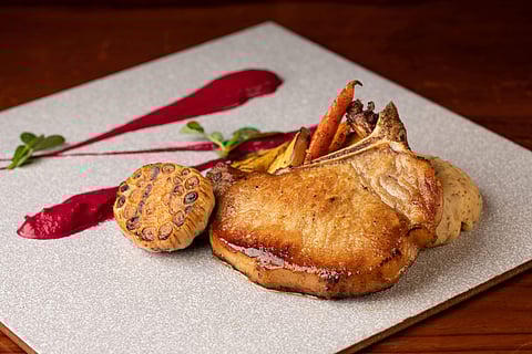 One of the dishes from the menu at Courtyard by Marriott ORR, Bengaluru