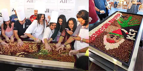 Mercure Hyderabad KCP’s cake mixing session