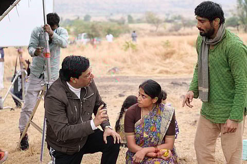 A still from the shoot of India Lockdown